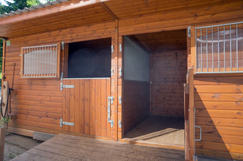 Traditional Wooden Horse Barn